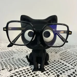 3D Printed Cat Eyeglass Holder, Multi-Functional Desktop Storage Organizer for Home & Office, Adorable Decorative Holiday Gift
