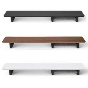 Walnut Wood Monitor Height Increase Stand Laptops Stand Heat Dissipation Screen Shelf Desktop Organization Racks Space Saving