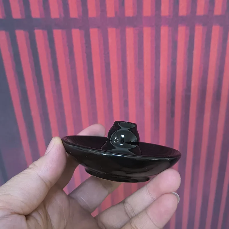 Black Multifunctional Backflow Incense Burner Ceramic Incense Holder Gourd Coil Incense Base Mini Home Decor Black Cone Censer - Imagen 6