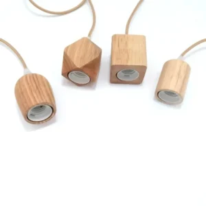 Wooden Pendant Lights Vintage Pendant Lamp E27 Home Decorative Chandelier Bedroom Restaurant Teahouse Single Head Lamp